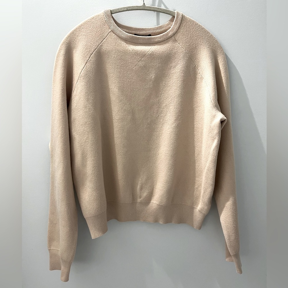 SOLD Monrow Soft Knit Raglan Sweater in SAND - Picture 2 of 7